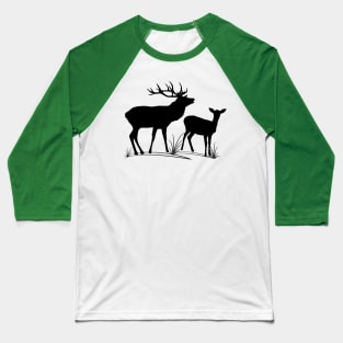 roe deer, stag, animals, hunting, hunter, wild Baseball T-Shirt